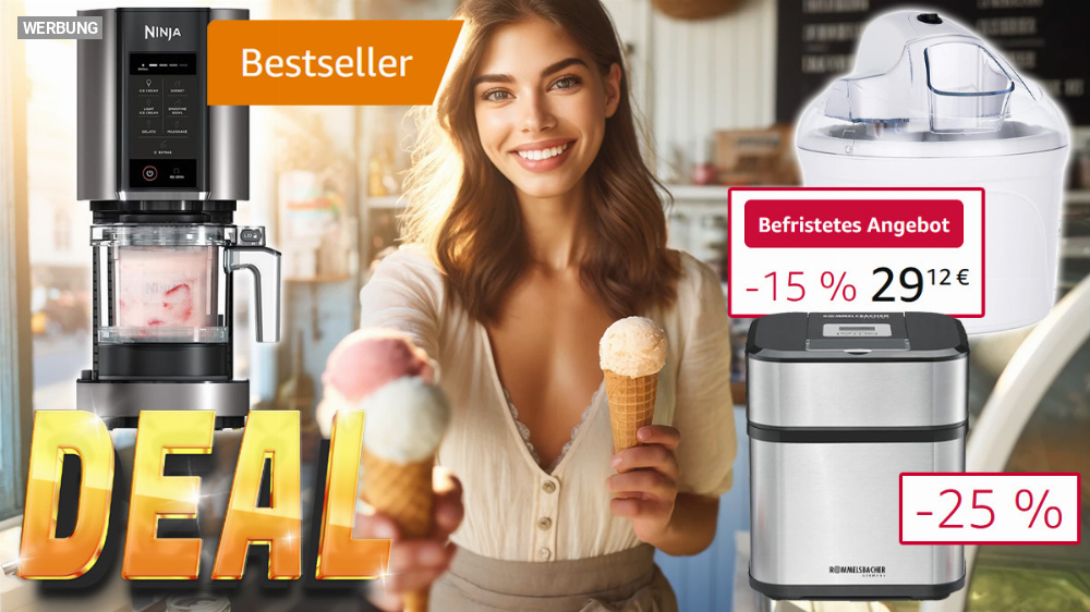 Ninja CREAMi, Medion oder Rommelsbacher: Die Must-have-Eismaschinen ab 30 Euro für den Sommer im Angebot