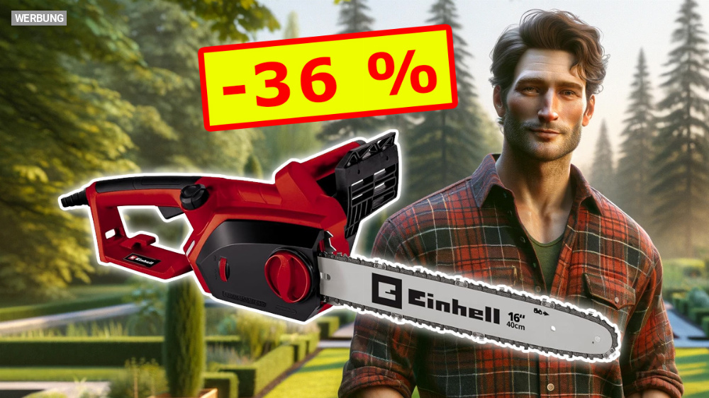 Nirgends günstiger: Einhell Elektro-Kettensäge bei Amazon im Angebot