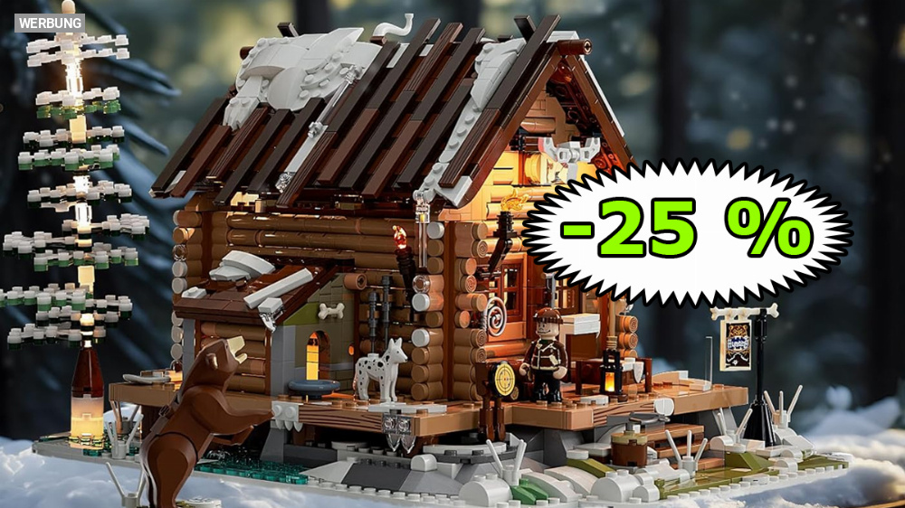 Viel zu günstig für Lego! Gutschein für über 2.000 Teile große Jagdhütte bei Amazon (Funwhole-Set)