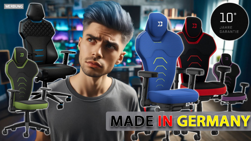 Was hat es mit diesem Gaming-Stuhl aus Deutschland auf sich, der 10 Jahre Garantie bietet?