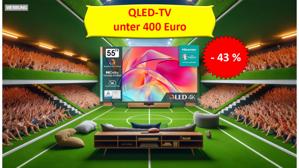 Amazon vs. Otto: Großer QLED-TV unter 400 Euro 