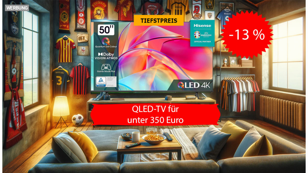 Amazon haut großen QLED-TV mit Game Mode günstig wie nie raus