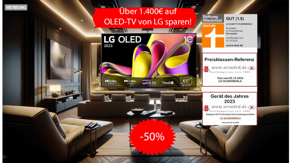Otto schlägt Amazon! OLED-TV von LG für die Hälfte (Update)