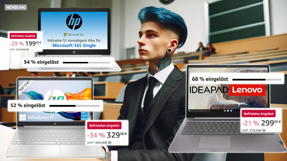 Fast vergriffen: Amazon verscherbelt Windows 11 Laptops von HP schon für 199 Euro, auch 256-GB-SSD-Modell in 15,6 Zoll und mit Intel-CPU günstig