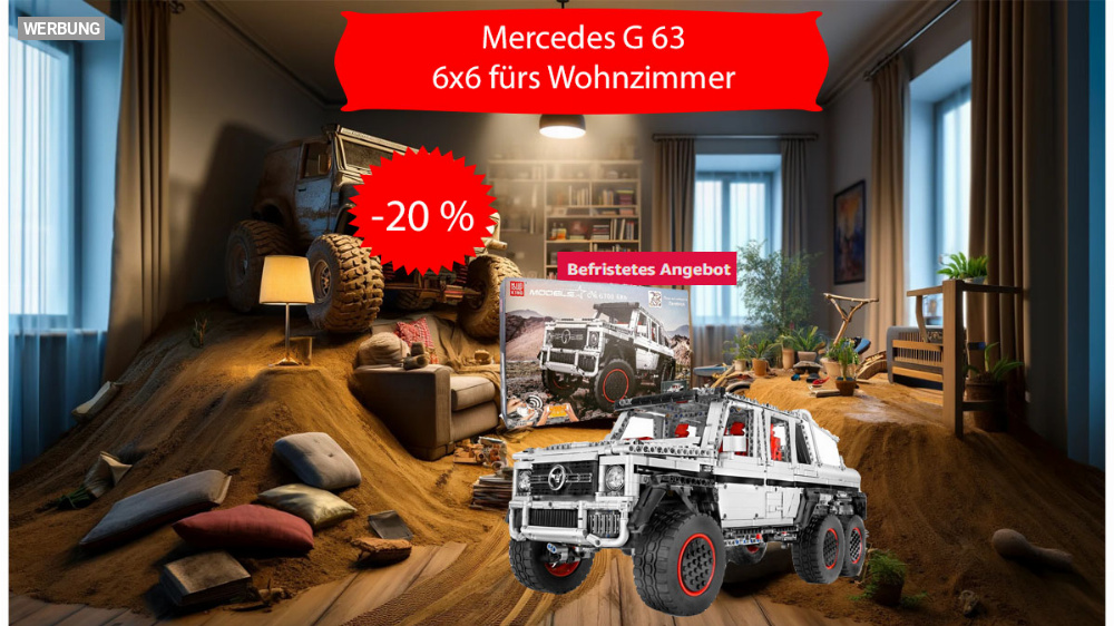 Ein Stück Offroad-Geschichte von Mercedes nach Hause holen: G-Klasse-Modellbausatz im Sale 