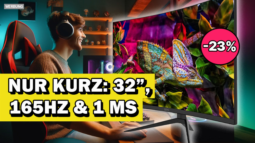 Game Over für LG, Samsung & Asus: Curved-Gaming-Monitor für nur 207,08 € mit 32 Zoll, WQHD & 165 Hz - günstiger denn je, aber befristet!