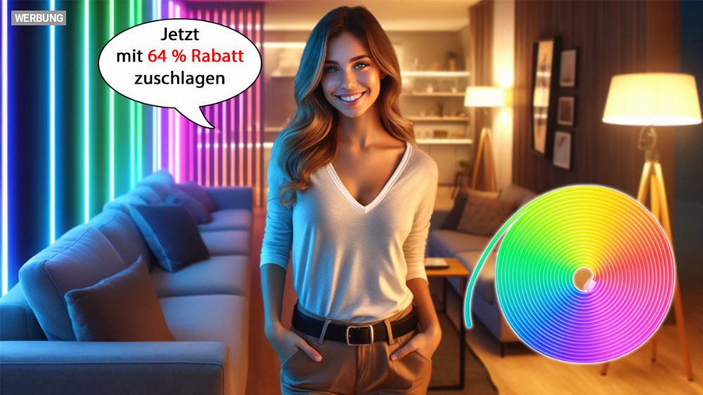 (Update) Preisfehler bei Amazon? Smarter LED-Leuchtstreifen dank 64 % Rabatt zum Schnäppchenpreis verfügbar