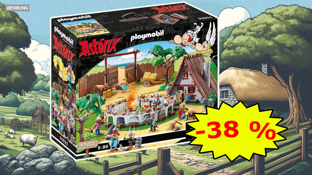 Hat Amazon zu viel vom Zaubertrank getrunken? Höchster Rabatt auf Playmobil Asterix Dorffest