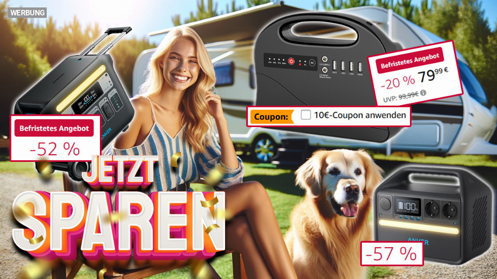 Grüne Energie, kleine Preise: Powerstations mit Solargenerator für unter 70 Euro im Angebot - Rabatte bis zu 1.400 Euro!