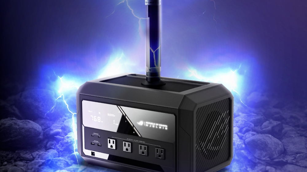 ROG Mjolnir: Asus zeigt Powerstation in Form von Thors Hammer
