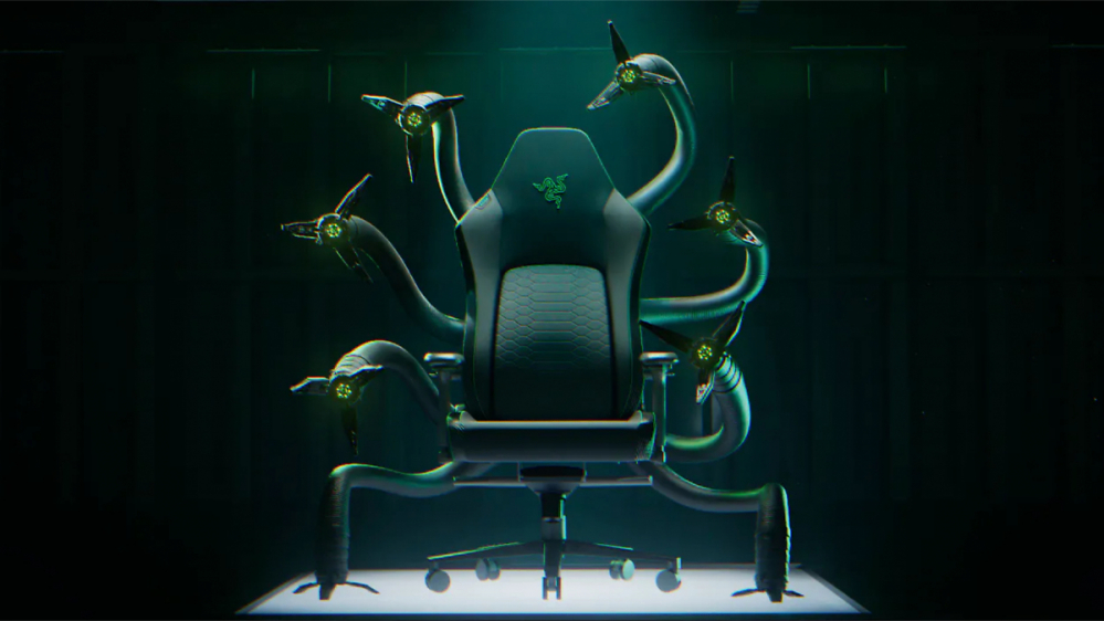 Razer Cthulhu: Der ultimative Gaming-Chair mit acht unabhängigen Roboterarmen