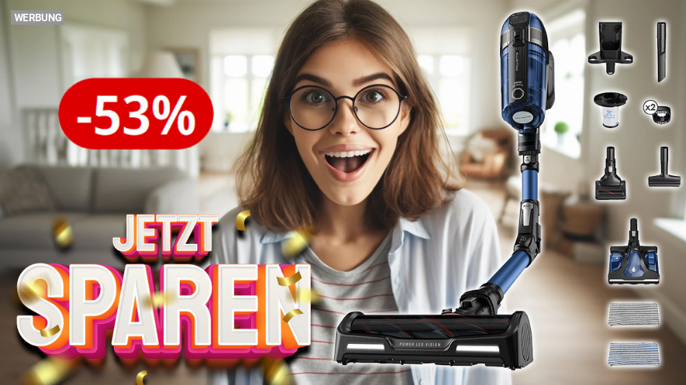 Preisfehler mit 53 % Rabatt? Über 460 Euro sparen auf Akku-Stabstaubsauger von Rowenta - Konkurrenz für Dyson & Miele?