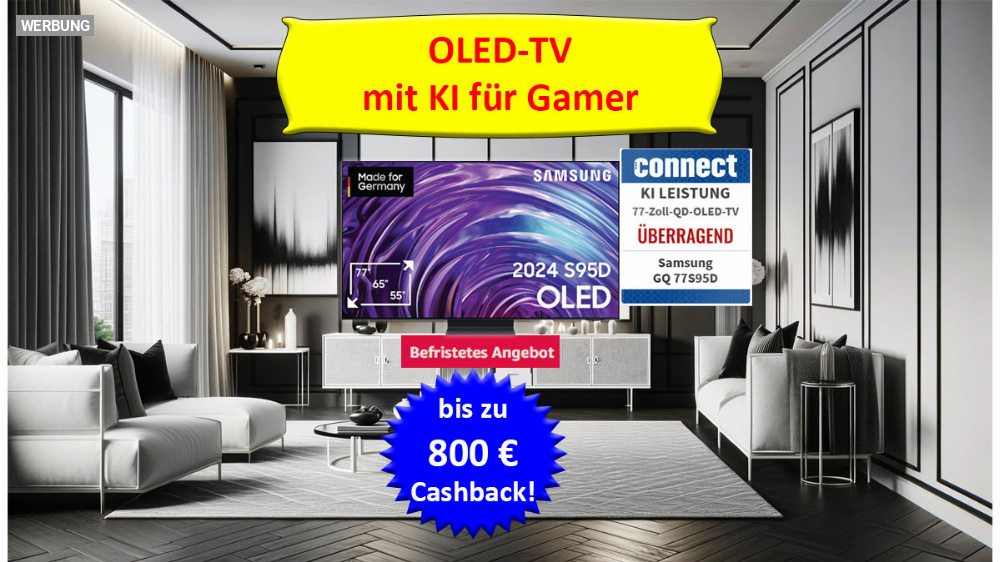 Media Markt düpiert Amazon: Neuer Samsung-OLED-TV mit bis zu 800 Euro Cashback bestellbar (Update)