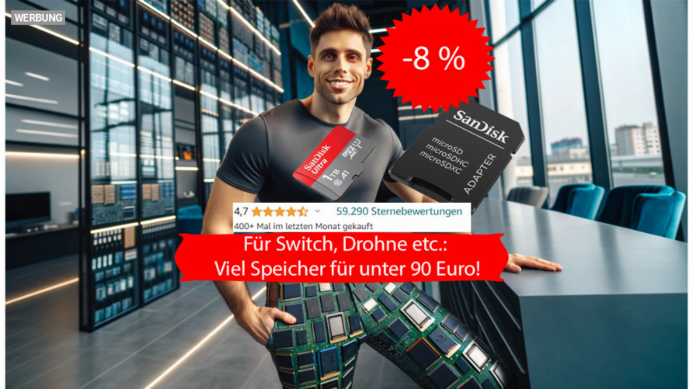 Riesiger Speicherplatz für die Hosentasche: Amazon rabattiert microSD-Karten