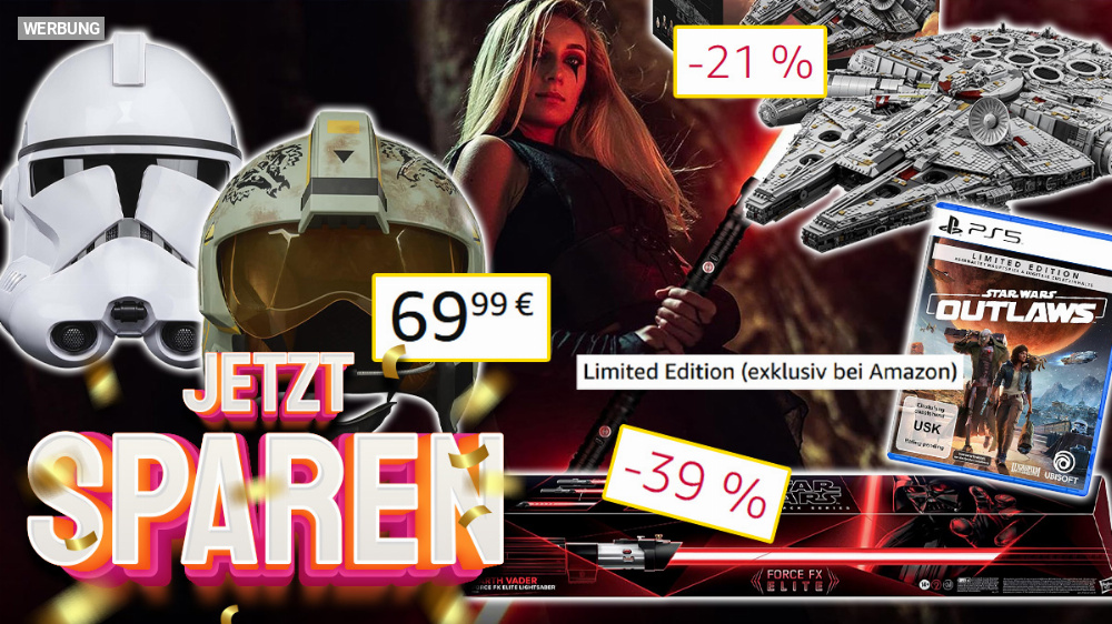 May the 4th Celebration: Jetzt Top-Rabatte auf Star Wars Lichtschwerter, Helme und mehr - bis zu 180€ gespart