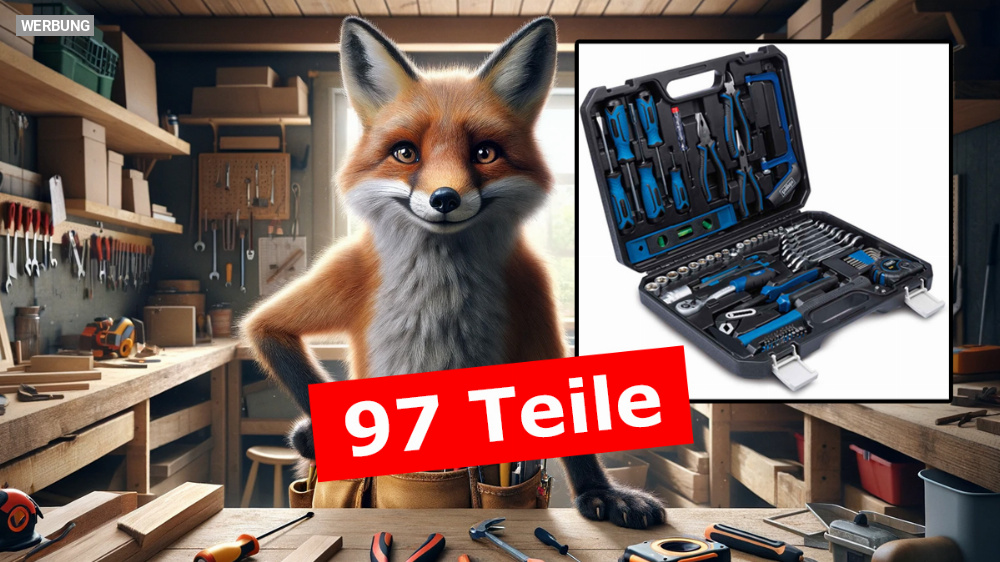 Sparfüchse, aufgepasst: 42,99 Euro für Scheppach Werkzeugkoffer mit 97 Teilen bei Amazon