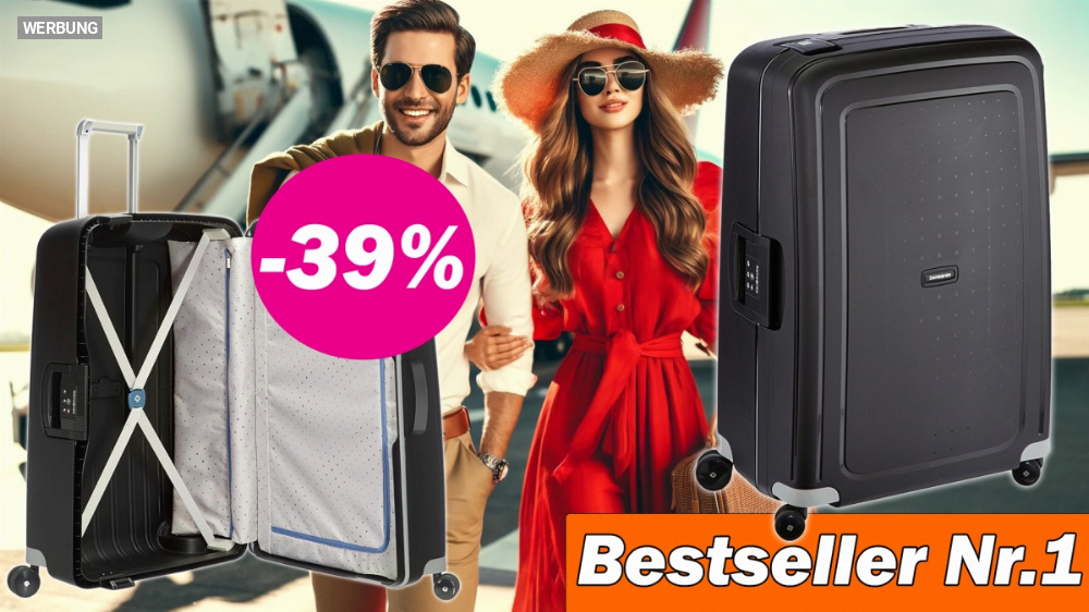 Der beste Koffer bei Amazon: 39% Rabatt auf Samsonite-Topseller - Handgepäck auch im Angebot