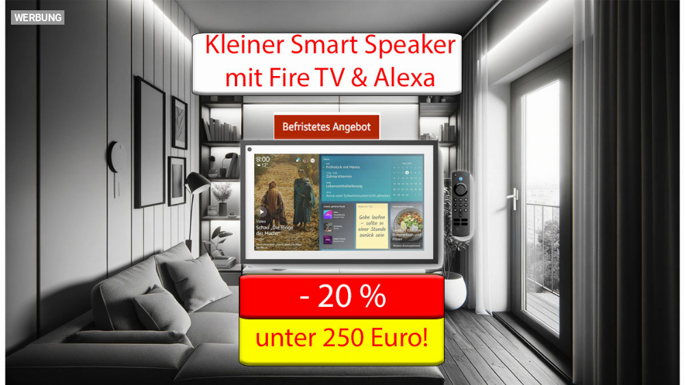 Amazon haut Echo Show 15 mit Fire TV raus - 60 Euro sparen