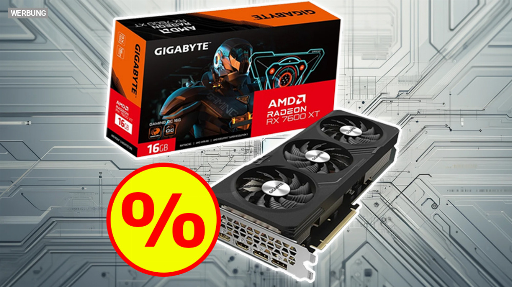 Günstiger als jede andere Geforce oder Radeon mit 16 GiByte: Gigabyte Radeon RX 7600 XT Gaming OC 16G bei Cyber Week
