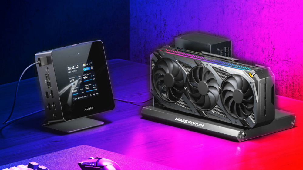 AtomMan X7 Ti: Minisforum stellt Mini-PC mit Touch-Gehäuse vor