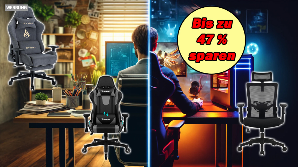 Cool mit Stuhl: Amazon schmeißt Büro- und Gaming-Stühle bis zu 47 Prozent günstiger raus - darunter auch zwei Bestseller