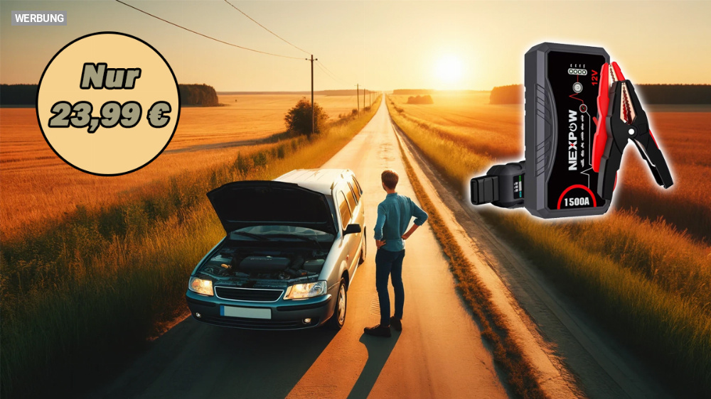 Sparwitz bei Amazon: Auto-Starthilfe-Powerbank für keine 25 € im Angebot