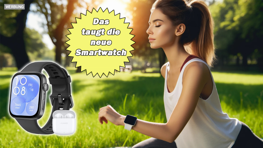 Neue Smartwatch von Huawei kommt mit Geschenk: Watch Fit 3 kaufen und kostenlosen Bluetooth-Kopfhörer erhalten