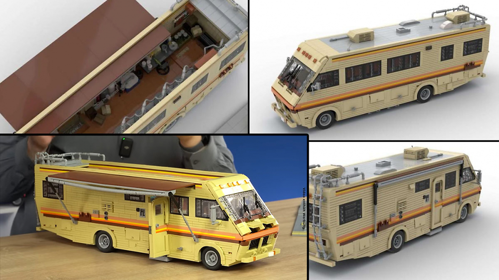 Aus 3.500 Klemmbausteinen: Bluebrixx präsentiert Wohnmobil aus Breaking Bad - mehr oder weniger