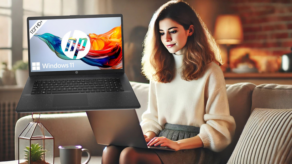 Ein Scherz? Windows-11-Laptop von HP mit 17,3 Zoll, 8 GB RAM, 256 GB SSD und Schnelllade-Funktion nur 299 Euro - wo ist der Haken?