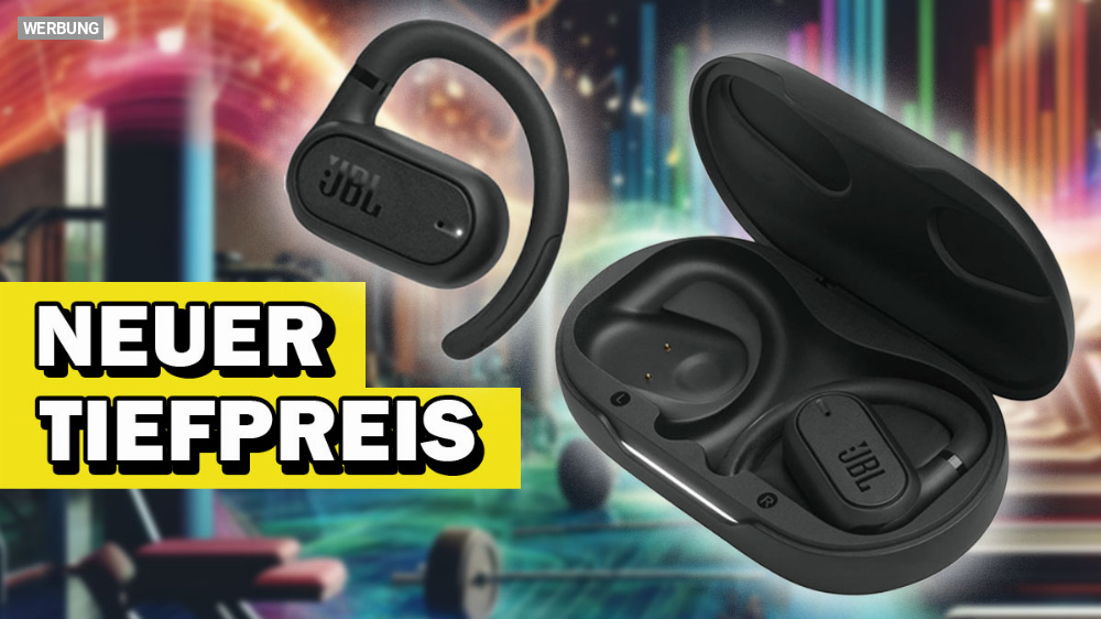 Bluetooth-Kopfhörer für Sport 33 % reduziert: Kabellose Open-Ear von JBL kurze Zeit für nur 99,99 Euro