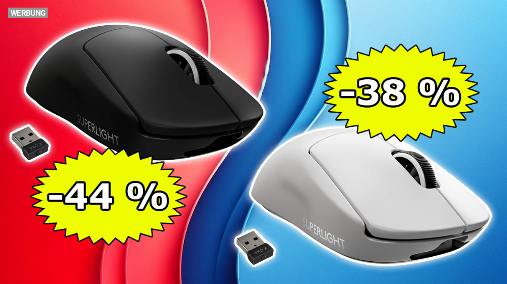 Logitech G Pro X Superlight stark reduziert, aber: Gaming-Maus in Weiß kostet mehr