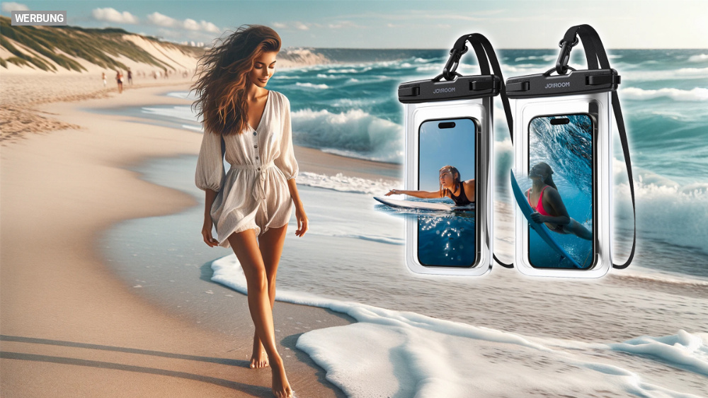 Für den Urlaub am Strand: Darum kann sich eine wasserdichte Smartphone-Hülle lohnen