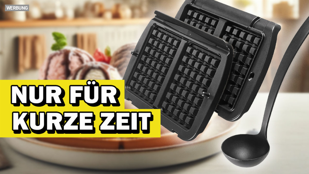 Das Zubehör für den OptiGrill im Sommer: Tefal Waffelplatten mit 30 % Rabatt im befristeten Amazon Angebot