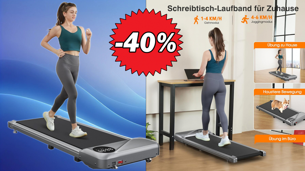 Deal: Fit beim Zocken: Wie das Dripex Walking-Pad Gamer in Bewegung bringt