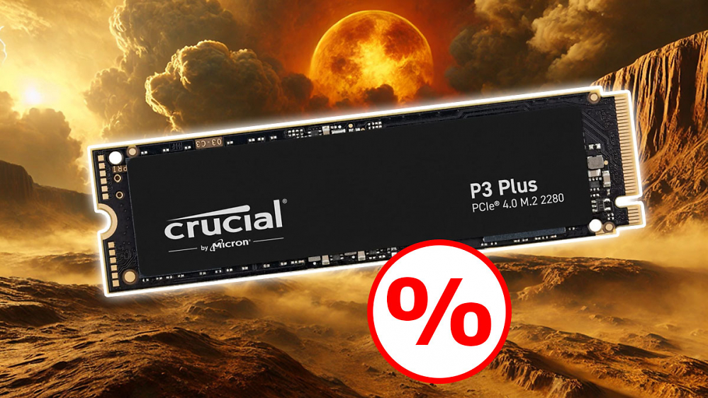 Deal: 4-TB-SSD wieder für unter 200 Euro - Spartipp Crucial P3 Plus