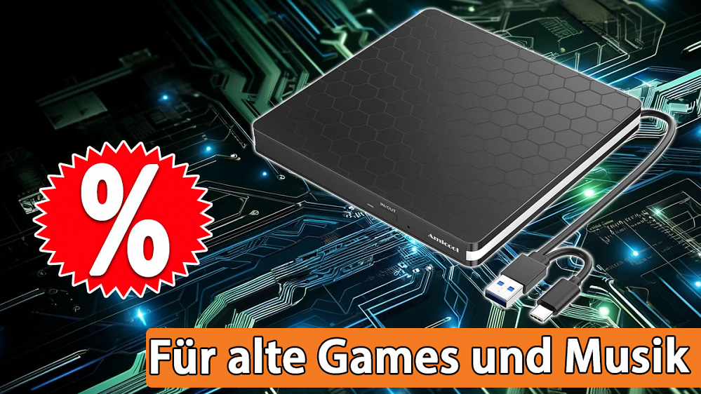 Deal: Kein DVD-Laufwerk mehr im Gehäuse? 1.000-fach verkauft wird dieser Amazon-Bestseller
