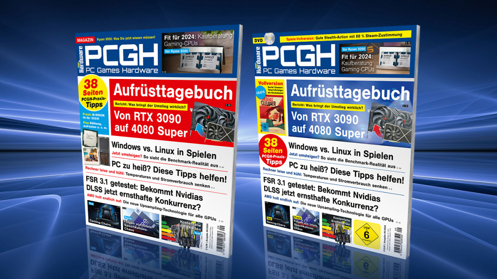 Linux vs. Windows in Spiele-Benchmarks und mehr im PCGH-Heft 09/2024
