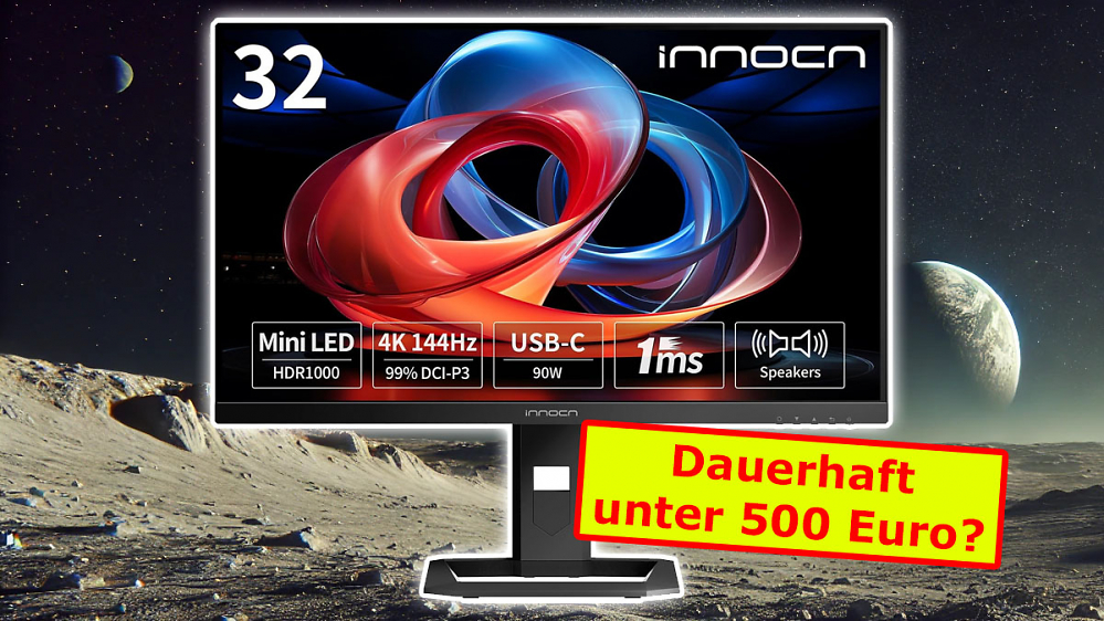 Deal: Gaming-Monitor mit 4K UHD, 144 Hz und HDR 1000 wieder unter 500 Euro