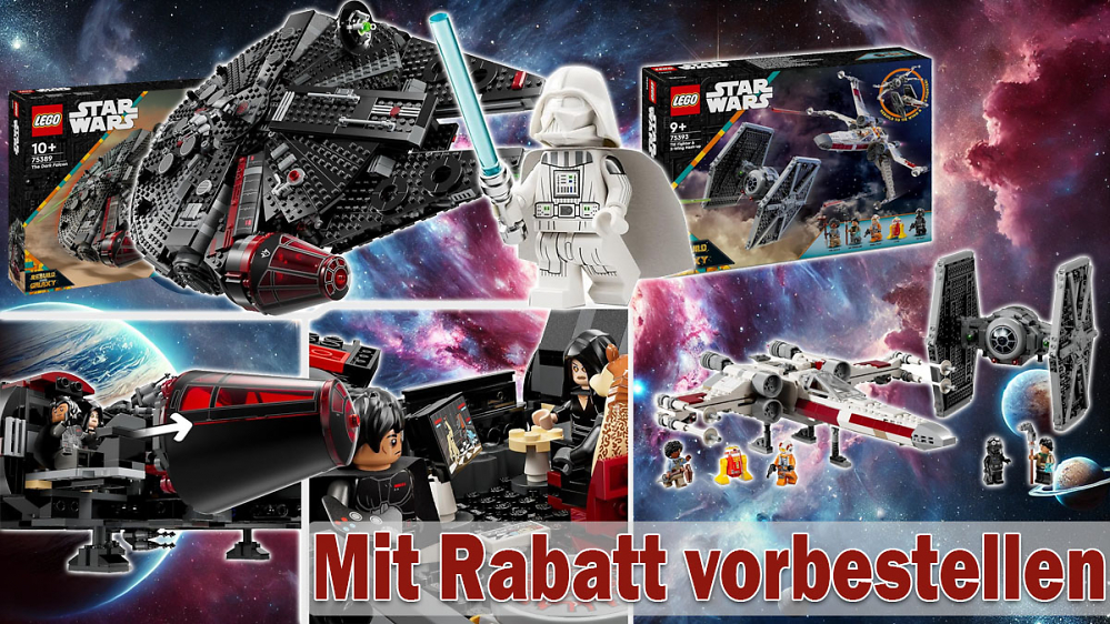 Deal: Dunkler Falke & X-Wing zu neuer Star-Wars-Serie klar unter Lego-Preis vorbestellbar