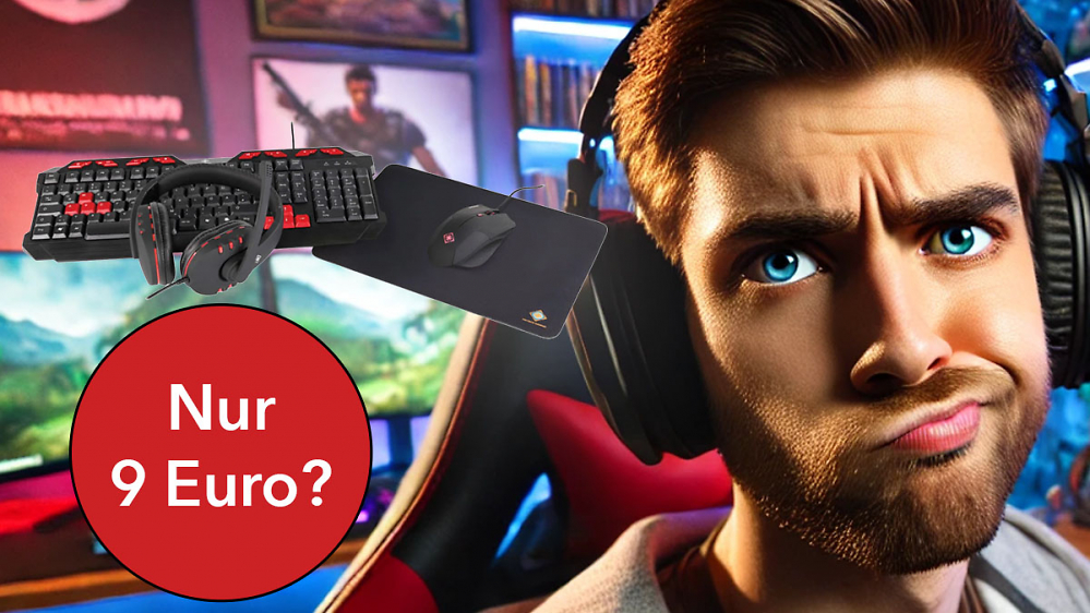 Deal? Was kann das 9€-Gaming-Set mit Maus, Mauspad, Tastatur und Headset?