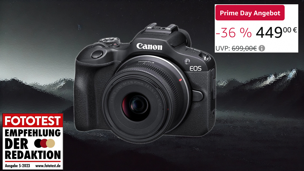 Prime Day: Canon EOS R100 Systemkamera über 200€ günstiger - ein Kraftpaket für Einsteiger