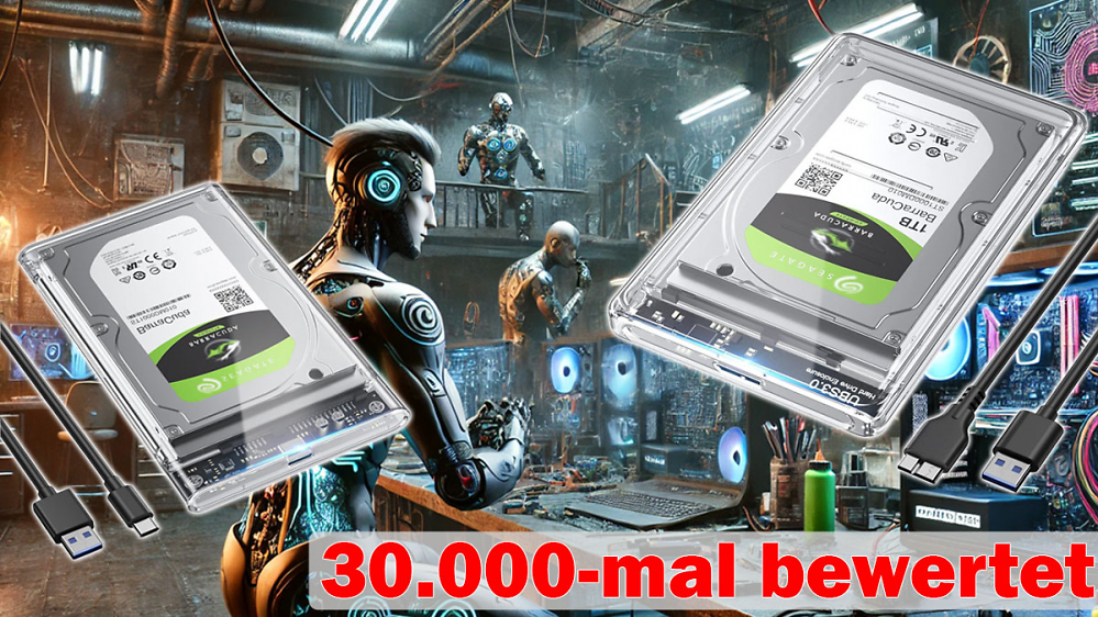 Deal: Beliebtes Gehäuse für externe SSD bzw. Festplatte aus altem Laufwerk ab 6,50 Euro