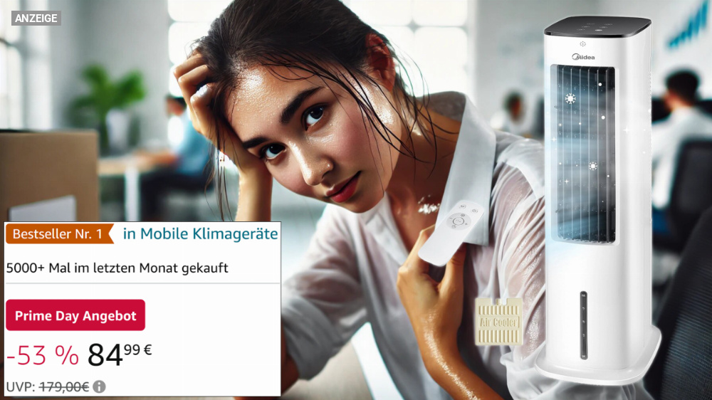 Nach Prime Day: Meistgekaufte Klimaanlage ohne Abluftschlauch für 119,90 Euro im Sale