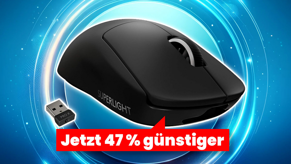 Deal: Gaming-Maus Logitech G Pro X Superlight jetzt zum Bestpreis bei Amazon