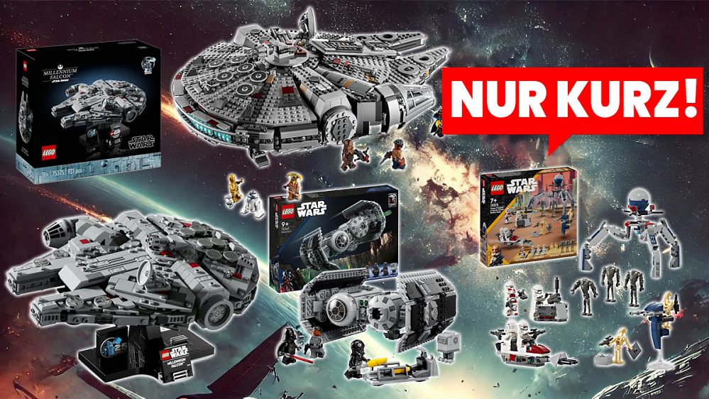 Lego-Deal: Millennium-Falke und TIE-Bomber bei Amazon klar unter Vergleichspreis