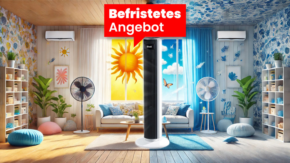 Für einen kühlen Kopf: Beliebter Turmventilator für kurze Zeit zum Bestpreis verfügbar 