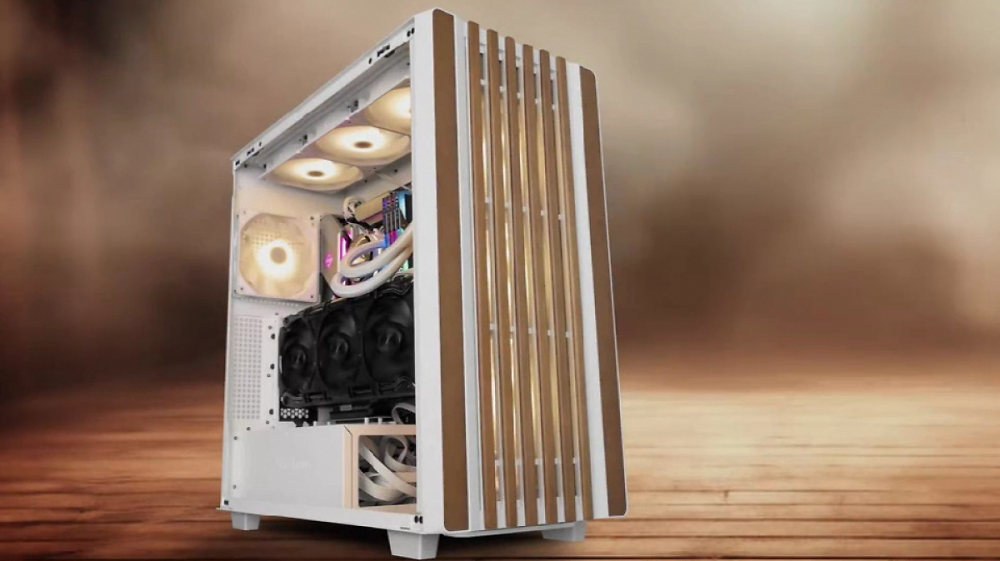 Sharkoon Rebel C70G RGB: Gehäuse mit Holzstreben jetzt auch in Weiß