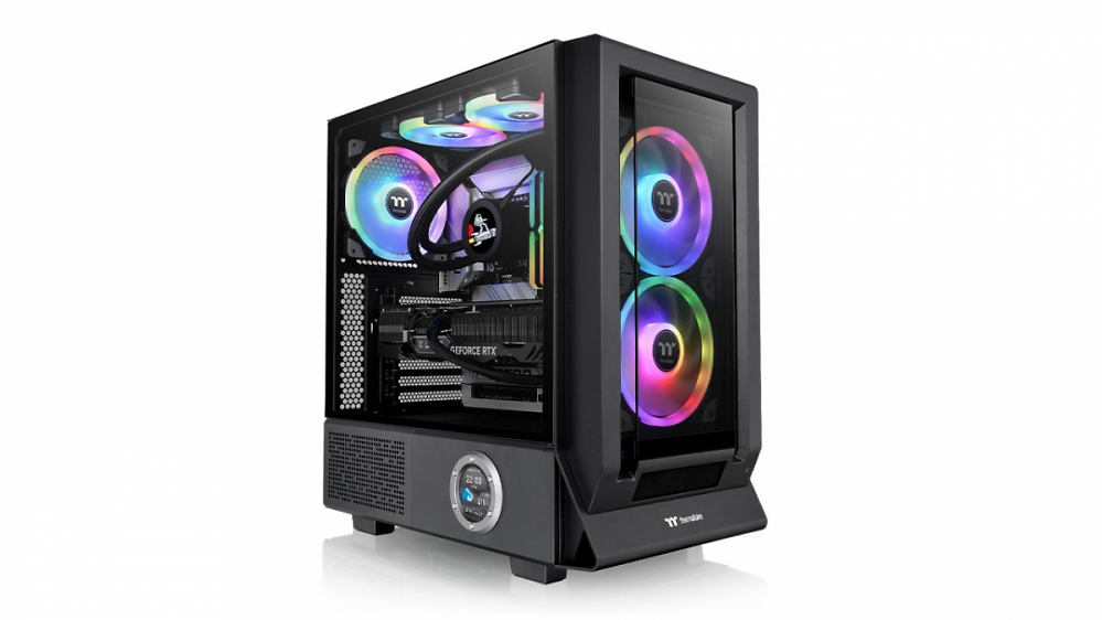 Ceres 350 MX: Thermaltake kombiniert versteckte Mainboard-Anschlüsse mit vielen Farben
