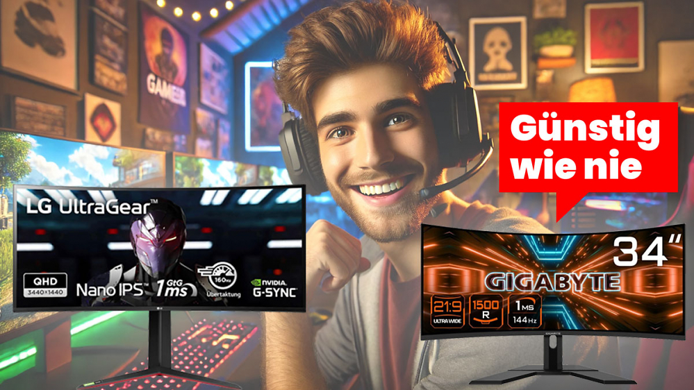 Deal: Zur Gamescom zwei Gaming-Monitore günstig wie nie: Gigabyte/LG 34 Zoll Ultrawide Curved ab 329 Euro