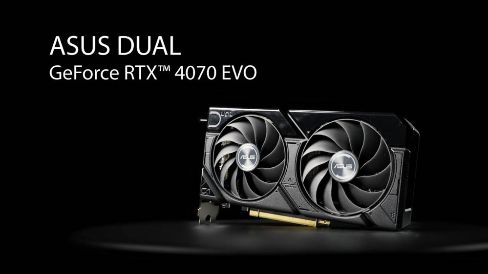 Asus Dual Geforce RTX 4070 Evo tritt ebenfalls mit GDDR6 an
